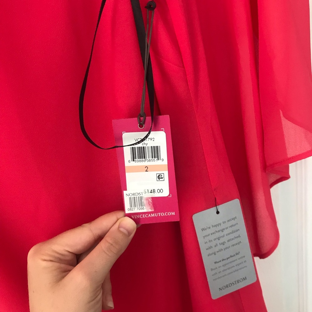 NWT Pink/cherry Vince Camuto cocktail dress - Picture 4 of 8